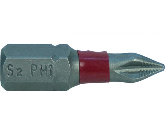 Биты (10 шт; 25 мм; PH1; сталь S2) БОЕКОМПЛЕКТ BPH1-25-10 – изображение 2