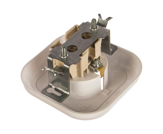 Розетка Кунцево-Электро ВАЛЕНТИНА скрытой установки, с з/к одноместная РС16-635 З 7654 – изображение 2