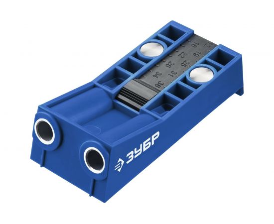 Двойной кондуктор в кейсе для глухих отверстий ЗУБР 2 отверстия 30091 – изображение 2