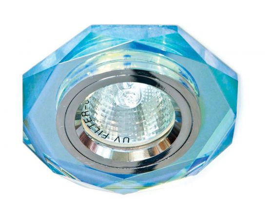 Светильник FERON ИВО-50w 12в, G5.3, сереб.с/с мультиколор-7 19702 – изображение 2