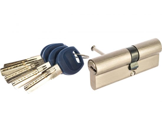 Цилиндр DOORLOCK V 2300AB N серия Variant, никелированный, 35x45 мм, 5 перф.ключей 79062 – изображение 2