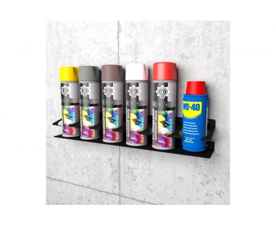 Настенный держатель-органайзер для баллончиков EMBODIMENT черный EMB-WOP-LD-B – изображение 2