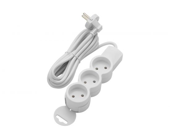 Удлинитель duwi 3 гнезда, без выключателя, без земли, 3 м 32002 1 – изображение 2