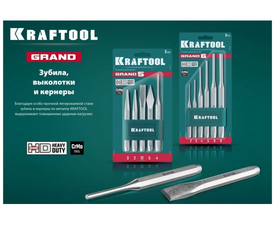 Слесарное зубило по металлу KRAFTOOL Grand 16x180 мм 2103-16 – изображение 3