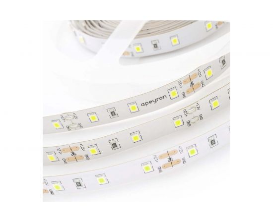 Светодиодная лента APEYRON 24В, 14.4Вт/м, smd5050, 60диодов/м, IP20, 1100Лм/м, холодный белый 309 – изображение 3
