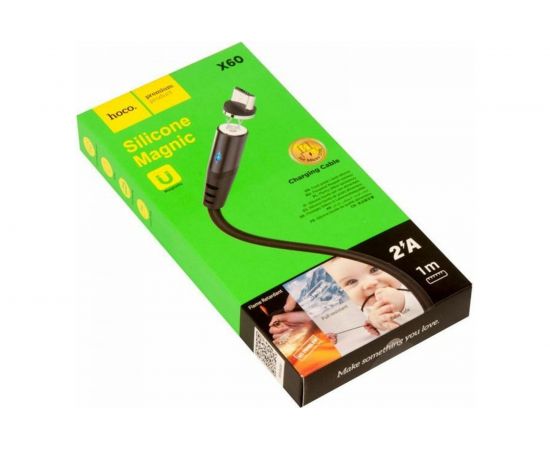 Кабель USB Hoco X60 Honorific для Micro USB, 2.0А, длина 1.0м, черный 808554 – изображение 3