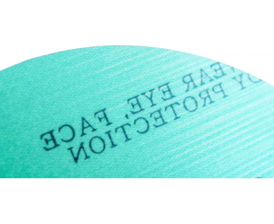 Шлифовальный круг SUNMIGHT FILM L312T+ 125 мм на липучке, 8 отв, зелёный, P 2000, 5 шт 53223R – изображение 3