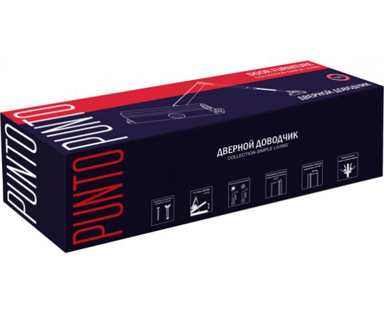 Дверной доводчик PUNTO SD-2040 WH 55-80 кг белый 37701 – изображение 3