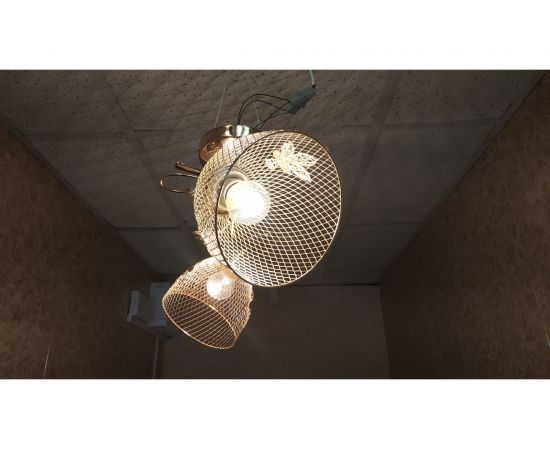 Люстра JUPITER LIGHTING золото-2х60W E27 230V, 26 см-48 см-18 см MО 85-5008/2 – изображение 4
