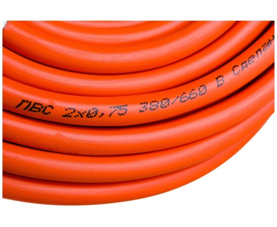 Силовой удлинитель ЭРА UPx1-2x0.75-20m-IP44 в бухте, без заземления, 1 гнездо, 20м, ПВС 2х0.75 Б0043037 – изображение 4