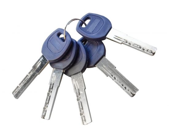 Цилиндр DOORLOCK V 2300AB N серия Variant, никелированный, 35x45 мм, 5 перф.ключей 79062 – изображение 4