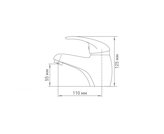 Смеситель для умывальника Mix&Fix Зефир одноручный, картридж 40 мм тов-114481 – изображение 4