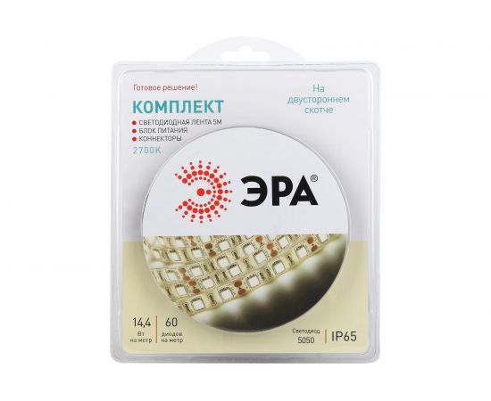 Комплект светодиодной ленты ЭРА 5050kit-14,4-60-12-IP65-2700-5m Б0043069 – изображение 4