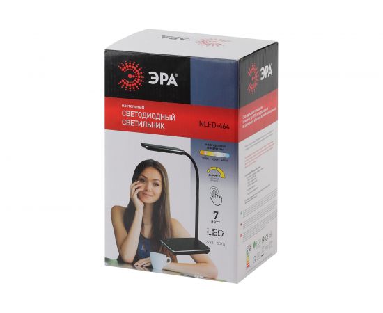 Настольный светильник ЭРА, NLED-464-7W-W, белый, Б0033306 – изображение 7