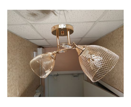 Люстра JUPITER LIGHTING золото-2х60W E27 230V, 26 см-48 см-18 см MО 85-5008/2 – изображение 8