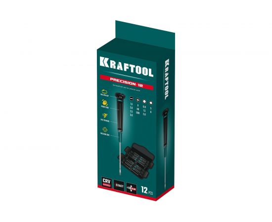 Набор отверток для точных работ 12 шт., KRAFTOOL Precision 12 25689 – изображение 10
