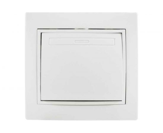 Одноклавишный промежуточный выключатель Jilion белый 9533132 