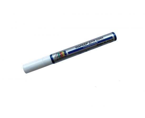 Маркер Мелодия цвета специальный, для шин и резины, белый, круглый, 2-4мм МЦ-8050-49 