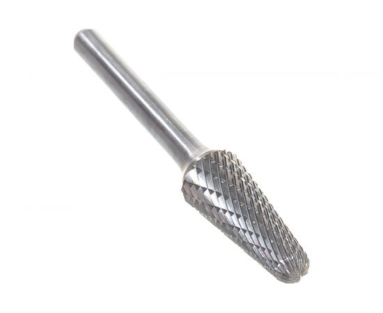 Борфреза твердосплавная сфероконическая с двойной насечкой (12х28 мм; хвостовик 6 мм) ПНЕВМО-ТРЕЙД L1228-M06 
