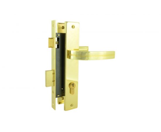 Врезной замок НОРА-М N106-85 К золото, backset 40 мм 17134 