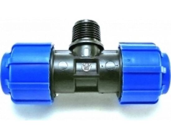 Тройник с наружной резьбой ПОЛИТЭК 50х2х50 51500250 