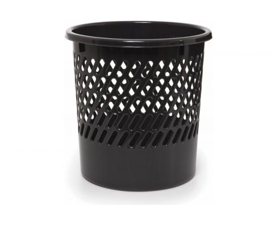 Сетчатая корзина для бумаг STAFF Basic 11 л черная 237917 