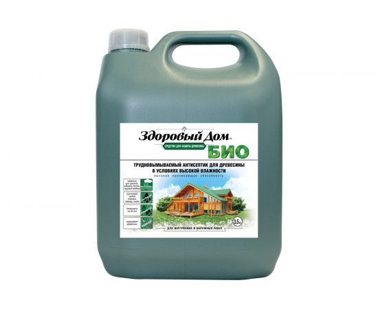 Деревозащитное средство Здоровый Дом БИО желто-зеленый 3,5 кг 90002075248 