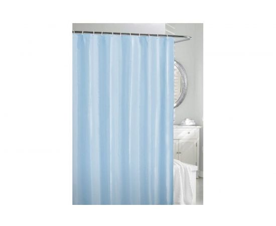 Штора для ванной Рыжий кот 180х180 см, голубая 005747 