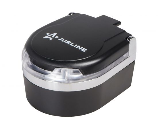 Пепельница с автоматической подсветкой AIRLINE овальная, черный/хром ADAC002 