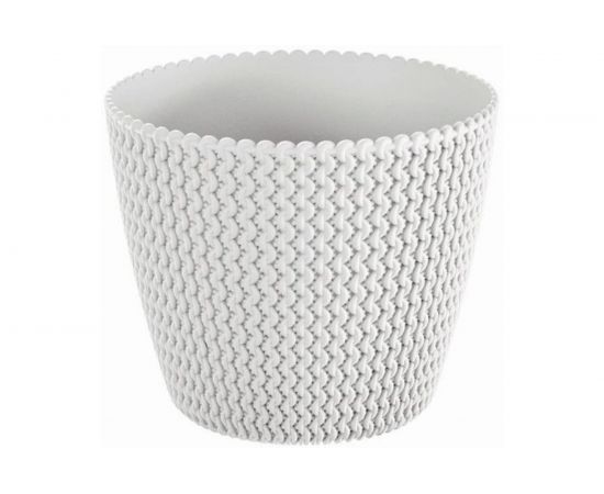 Кашпо Prosperplast SPLOFY 18.7 см, белое DSP190 449 