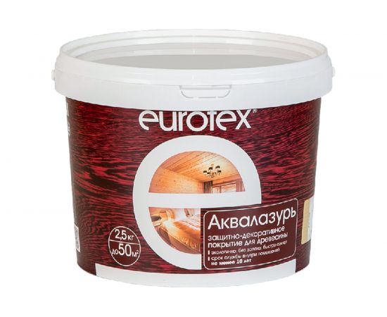 Защитно-декоративное покрытие для древесины Eurotex Утренний туман 1/4 48784 