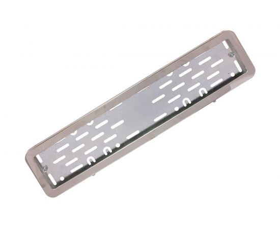 Рамка номерного знака нержавеющая сталь с металлическим адаптером в сборе DolleX SPL-22 