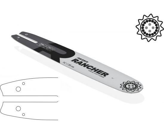 Шина Rancher сварная (35 см; 1.3 мм; 3/8") для бензопил Stihl 180 14 Rezer 353 L 9 K 