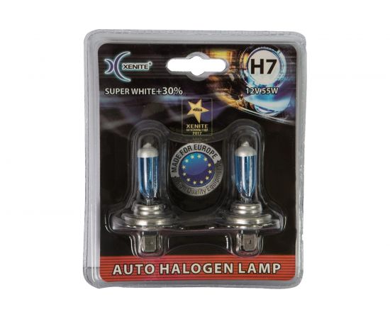 Автомобильная лампа XENITE SUPER WHITE H7, PX26d, 12 В, 2 шт. 1007046 – изображение 2