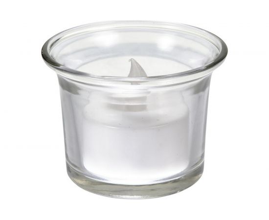 Светодиодная чайная свеча VEGAS Классика в стеклянном подсвечнике, 6х5см, с батарейкой 55049 – изображение 2