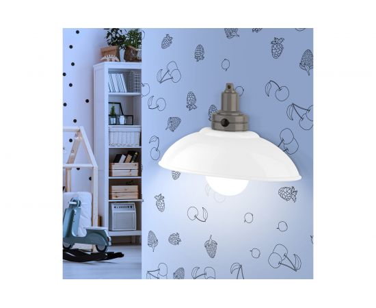 Светодиодный ночник-светильник ЭРА NLED-488-1W-MS-W настенный, на батарейках, с пультом белый, Б0051478 – изображение 2