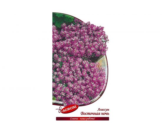 Семена Агрони Алиссум лобулярия ВОСТОЧНАЯ НОЧЬ 7996 – изображение 2