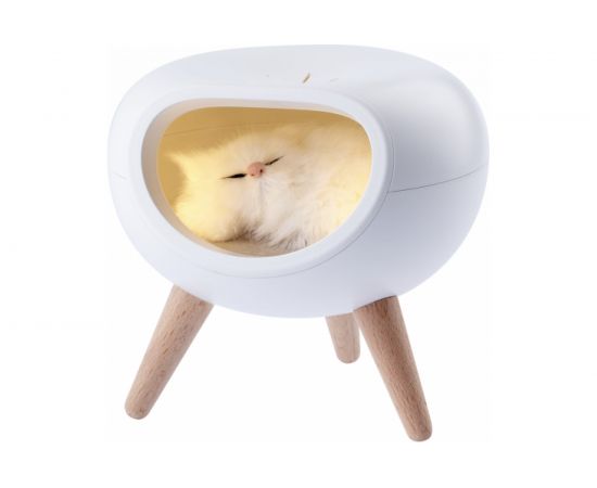 Светодиодный детский светильник ночник ЭРА NLED-467-1W-W котик белый, Б0052814 – изображение 2