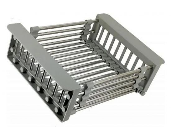 Кухонная мойка из нержавеющей стали WISENT 7851-SL 78x51 см, с раздвижным коландером WW37851-SL/W302644 – изображение 3