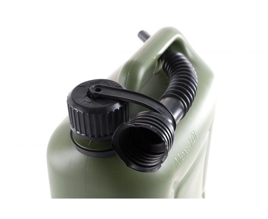 Канистра усиленная пластик ВП, с заливным устройством 10 л для ГСМ АвтоDело 42910 11001 – изображение 3