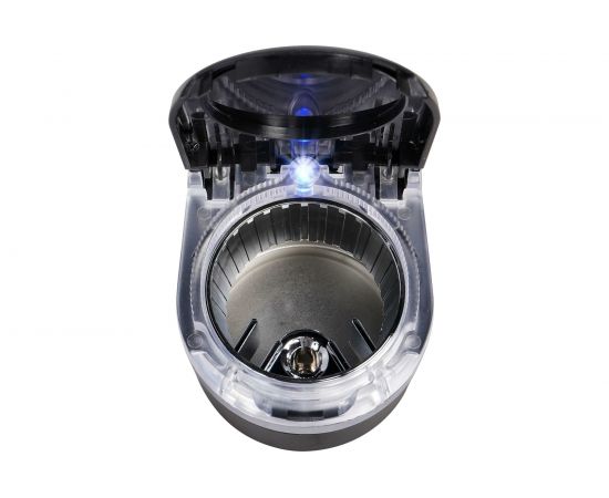 Пепельница с автоматической подсветкой AIRLINE овальная, черный/хром ADAC002 – изображение 3