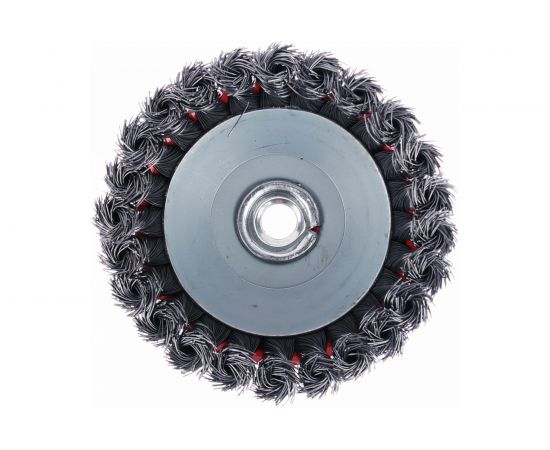 Щетка металлическая чашка (125 мм; М14; крученая проволока) для УШМ ЕРМАК 656-046 – изображение 3