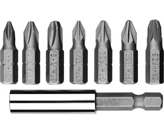 Набор биты МХ-8 CR-V ЗУБР 26089-H8 – изображение 3