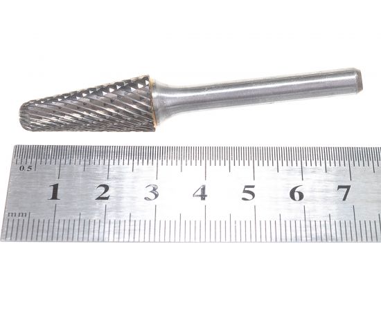 Борфреза твердосплавная сфероконическая с двойной насечкой (12х28 мм; хвостовик 6 мм) ПНЕВМО-ТРЕЙД L1228-M06 – изображение 4