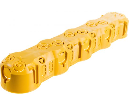 Установочная приборная коробка (подрозетник) KOPOS 354x50 пятипостовая прямоугольная для монтажа в полые стены IP30 в гипсокартон (комплект из 2 шт.) KP 64/5L_NA – изображение 4