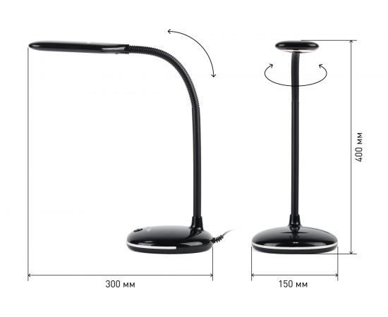 Настольный светильник ЭРА NLED4778WBK черный Б0041083 – изображение 5