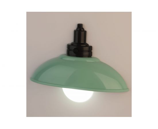 Светодиодный ночник-светильник ЭРА NLED-487-1W-SW-GR настенный, на батарейках, с выключателем, зеленый, Б0051476 – изображение 9