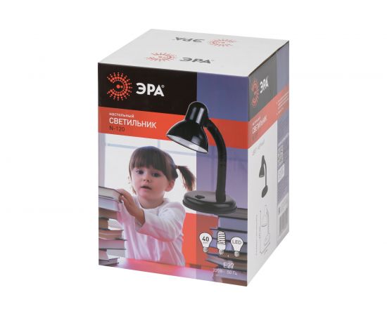 Настольный светильник ЭРА N-120-E27-40W-BK черный C0041453 – изображение 9