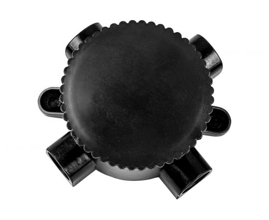 Монтажная электрическая коробка FERON 660V, 165х65х135, черный, КЭМ 2-660-3, 29851 