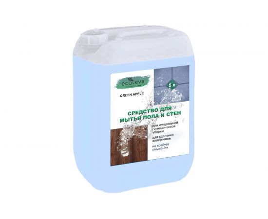 Средство для мытья пола и стен SHIMA ECOTEVA Green apple 5 л 4603740921237 